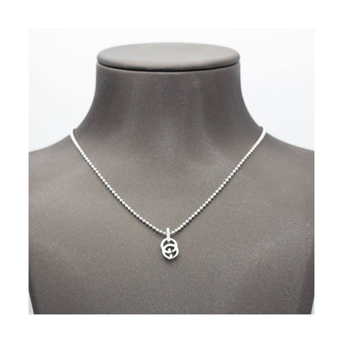 Collier GUCCI - Collier motif GG en or blanc 18 ct et diamants 58 Facettes UKD360497FJ