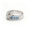 Bague 56 CENTOVENTUNO - Bague en or blanc 18 ct, topazes bleus et diamants 58 Facettes UKD360500FJ