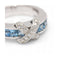 Bague 56 CENTOVENTUNO - Bague en or blanc 18 ct, topazes bleus et diamants 58 Facettes UKD360500FJ