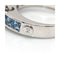 Bague 56 CENTOVENTUNO - Bague en or blanc 18 ct, topazes bleus et diamants 58 Facettes UKD360500FJ
