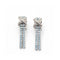 Boucles d'oreilles CENTOVENTUNO - Boucles d’oreilles en or blanc 18 kt, diamants et topazes bleues 58 Facettes UKD360524FJ