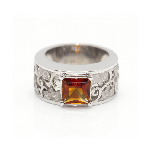 Bague Carrera y Carrera - Bague en or blanc 18 ct et citrine Madeira 58 Facettes UKD360526FJ