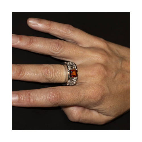 Bague Carrera y Carrera - Bague en or blanc 18 ct et citrine Madeira 58 Facettes UKD360526FJ