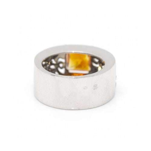 Bague Carrera y Carrera - Bague en or blanc 18 ct et citrine Madeira 58 Facettes UKD360526FJ