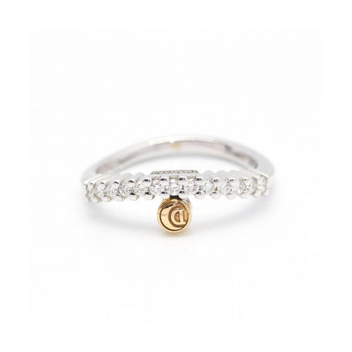 Bague Damiani - Bague en or bicolore 18 kt avec diamants 58 Facettes UKD360528FJ