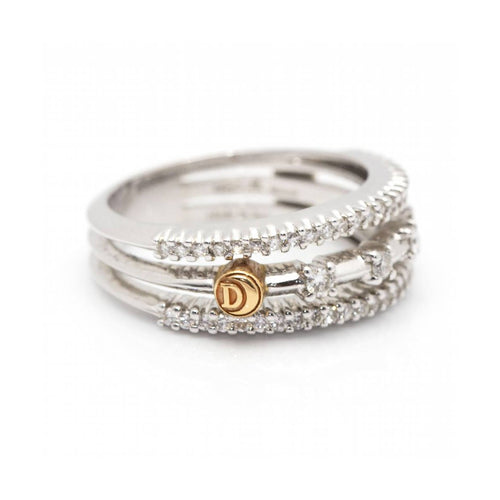 Bague Damiani - Bague en or bicolore 18 kt et diamants 58 Facettes UKD360530FJ