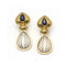 Boucles d'oreilles Boucles d’oreilles - Nacre et saphir en or jaune 18 kt 58 Facettes UKD360531FJ