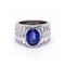 Bague Cashemira - Bague en or blanc 18 ct avec saphir et diamants 58 Facettes UKD360602LF