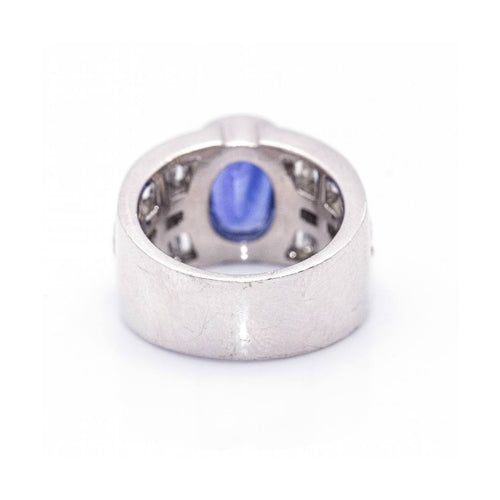 Bague Cashemira - Bague en or blanc 18 ct avec saphir et diamants 58 Facettes UKD360602LF