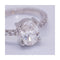 Bague 54 Bague solitaire de fiançailles en or blanc 18 kt avec diamants 58 Facettes UKD360903FV