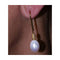 Boucles d'oreilles Boucles d’oreilles - Perles ovales et diamants en or jaune 18 ct 58 Facettes UKD360904FV