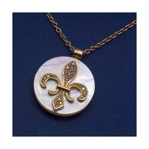 Collier Flor de Lis - Collier en or rose 18 kt et diamants 58 Facettes UKD360910FV