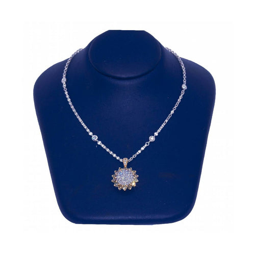 Collier SUNFLOWER - Collier en or rose 18 kt et diamants 2,54 ct 58 Facettes UKD360911FV