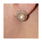 Boucles d'oreilles Art nouveau - Boucles d’oreilles en platine et or jaune, perles et diamants 58 Facettes UKD361021JC