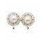 Boucles d'oreilles Art nouveau - Boucles d’oreilles en platine et or jaune, perles et diamants 58 Facettes UKD361021JC
