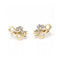 Boucles d'oreilles FLEUR NOUVEAU - Boucles d’oreilles en or jaune 18 ct et platine, diamants 58 Facettes UKD361032JC