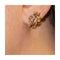 Boucles d'oreilles FLEUR NOUVEAU - Boucles d’oreilles en or jaune 18 ct et platine, diamants 58 Facettes UKD361032JC