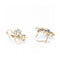 Boucles d'oreilles FLEUR NOUVEAU - Boucles d’oreilles en or jaune 18 ct et platine, diamants 58 Facettes UKD361032JC