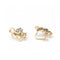 Boucles d'oreilles FLEUR NOUVEAU - Boucles d’oreilles en or jaune 18 ct et platine, diamants 58 Facettes UKD361032JC