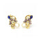 Boucles d'oreilles Pendantes vintage - Boucles d’oreilles en or jaune 18 ct, lapis-lazuli et diamants 58 Facettes UKD361033JC