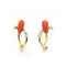 Boucles d'oreilles Boucles d’oreilles anciennes - Corail en or jaune 18 kt et diamants 58 Facettes UKD361041JC