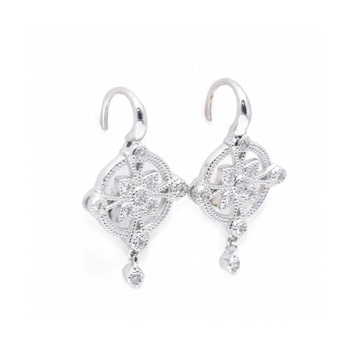 Boucles d'oreilles ALT - Boucles d’oreilles vintage en or blanc 18 kt et diamants 58 Facettes UKD361158SP