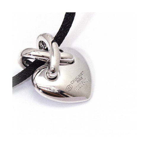 Collier Chaumet Liens Cœur - Collier en or blanc 18 kt et diamants 58 Facettes UKD361599UZ