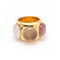 Bague 54 QUARZ BUBBLE - Bague en or rose 18K et quartz 58 Facettes UKD361603UZ