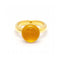Bague Bague - Citrine en or jaune 18 ct 58 Facettes UKD361611UZ
