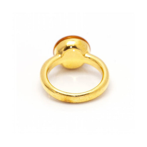 Bague Bague - Citrine en or jaune 18 ct 58 Facettes UKD361611UZ