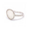 Bague MIMI Milano - Bague LUNA en or blanc 18 kt, diamants et pierre de lune 58 Facettes UKD361615UZ