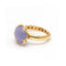 Bague Pasquale Bruni Bon Ton - Bague florale en or rose 18 ct et calcédoine bleue 58 Facettes UKD361620UZ