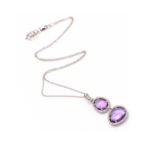 Collier MIMI MILANO - Collier en or blanc 18 ct et diamants 58 Facettes UKD361621UZ