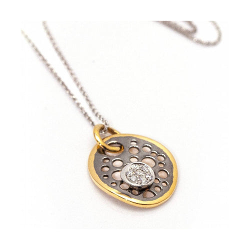 Collier ATELIT - Collier en or bicolore 18 kt et diamants 58 Facettes UKD361623UZ