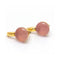 Boucles d'oreilles RIKIO - Boucles d’oreilles en or jaune 18 ct et quartz rose 58 Facettes UKD361624UZ