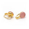 Boucles d'oreilles RIKIO - Boucles d’oreilles en or jaune 18 ct et quartz rose 58 Facettes UKD361624UZ