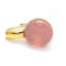 Boucles d'oreilles RIKIO - Boucles d’oreilles en or jaune 18 ct et quartz rose 58 Facettes UKD361624UZ