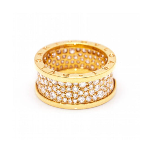 Bague BVLGARI B.ZERO1 - Bague en or rose 18 kt et diamants 58 Facettes UKD361631UZ