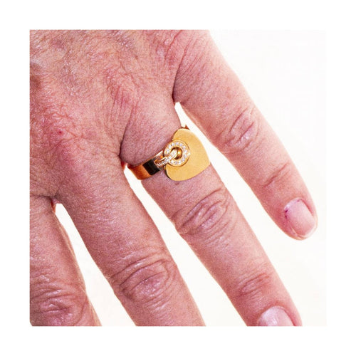Bague BVLGARI Cuore - Bague en or rose 18 kt et diamants 58 Facettes UKD361632UZ