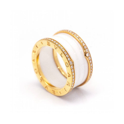 Bague Bvlgari B.zero1 - Bague en or rose 18 kt et diamants 58 Facettes UKD361635UZ