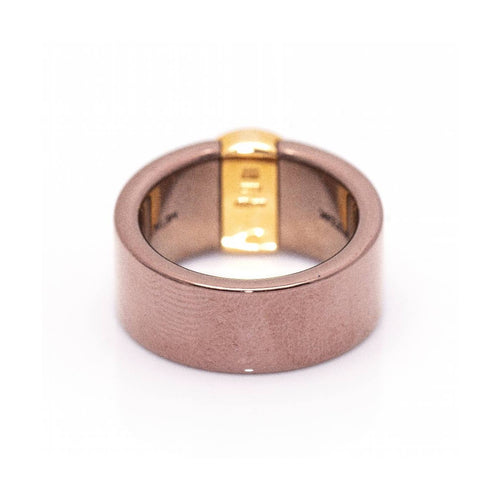 Bague BVLGARI BVLGARI - Bague en or rose 18 kt, diamants et céramique 58 Facettes UKD361636UZ