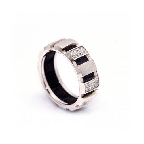 Bague Chaumet Class One - Bague en or blanc 18 kt 58 Facettes UKD361637UZ