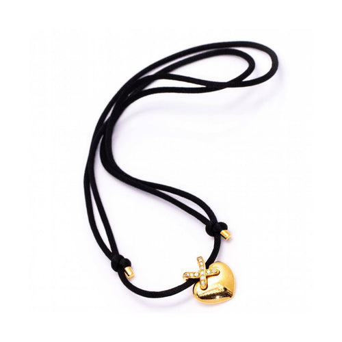 Collier Chaumet Liens - Collier Cœur en or rose 18 kt et diamants 58 Facettes UKD361638UZ