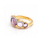 Bague 55 Bague - Améthyste et diamants en or rose 18 kt 58 Facettes UKD361639UZ