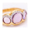 Bague 55 Bague - Améthyste et diamants en or rose 18 kt 58 Facettes UKD361639UZ