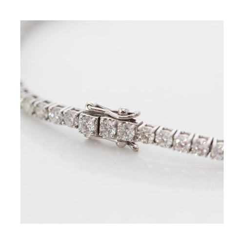 Bracelet Rivière - Bracelet en or blanc 18 ct et diamants 4,04 ct 58 Facettes UKD361679CG