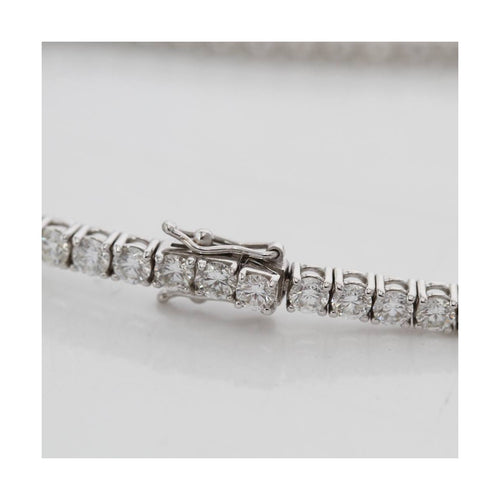 Bracelet RIVIÈRE - Bracelet en or blanc 18 kt et diamants 6,04 ct 58 Facettes UKD361680CG