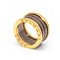Bague BVLGARI B.zero1 Roma - Bague 4 bandes en or rose 18 ct et céramique bronze 58 Facettes UKD361994SO