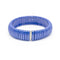 Bracelet JARRETIERE - Bracelet élastique en or blanc 18 ct, diamants et céramique bleue 58 Facettes UKD362071SO