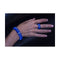 Bracelet JARRETIERE - Bracelet élastique en or blanc 18 ct, diamants et céramique bleue 58 Facettes UKD362071SO